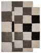 Bath Rug Cotton, 2 Piece, 24"x17" and 34"x21", Gray Multi, GSF 195, Dice