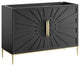 Modway Awaken 48" Solid Wood and MDF Bathroom Vanity Cabinet in Black
