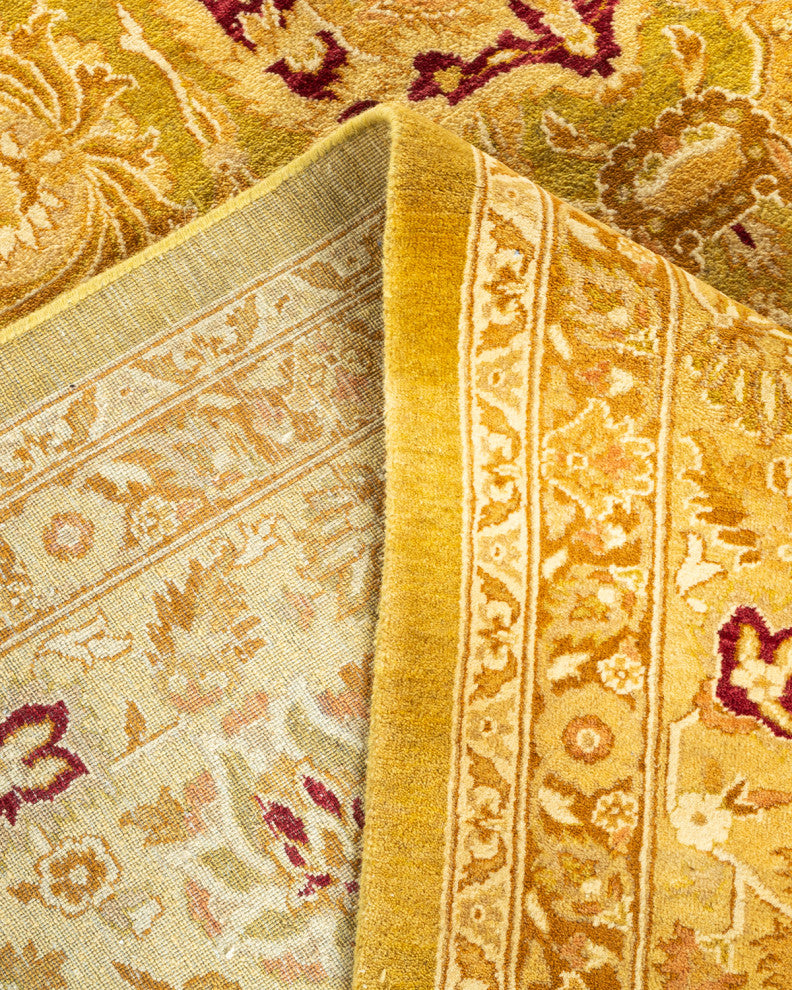Shinde One-of-a-Kind Hand-Knotted Area Rug Green, 10'2"x13'10"