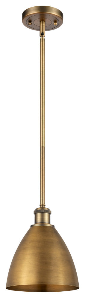 Ballston Dome Pendant, Brushed Brass, LED