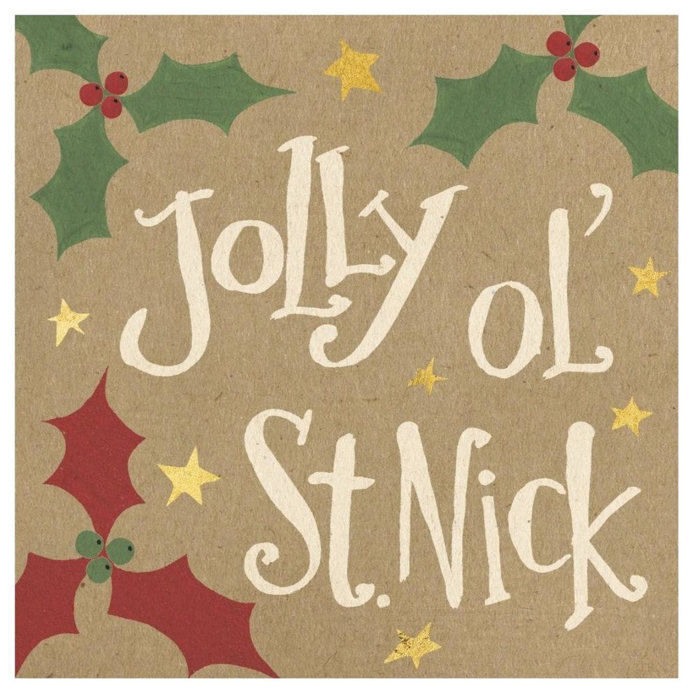"Vintage St.Nick VII" Digital Paper Print by Anne Tavoletti, 20"x20"