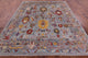 8' 2" X 9' 8" Hand-Knotted Turkish Oushak Wool Rug - Q12401