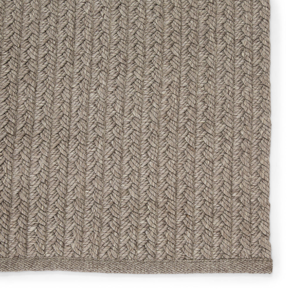 Jaipur Living Iver Indoor/Outdoor Solid Gray Area Rug, 2'6"x10'