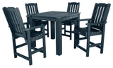 Lehigh 5-Piece Square Counter-Height Dining Set, Federal Blue
