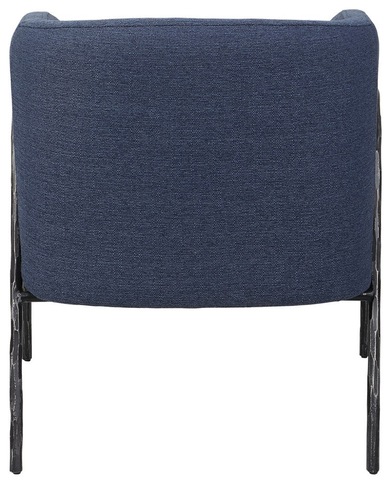 Uttermost Jacobsen Denim Barrel Chair 23683