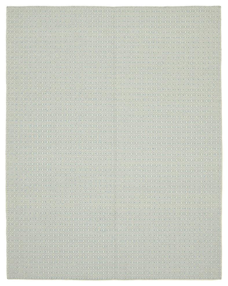 Rug N Carpet - Handmade Modern Design 8' 0'' x 10' 0'' Wool Flatweave Kilim Rug