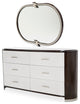 AICO Furniture Paris Chic 5 Piece King Bedroom Set