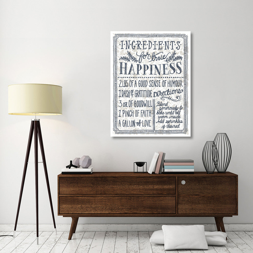 "Ingredients For Life Ditzy Floral II Neutral" Print by Mary Urban, 38"x50"