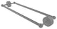 Prestige Regal 24" Back to Back Shower Door Towel Bar, Matte Gray
