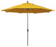 11' Champagne Auto-Tilt Crank Aluminum Umbrella, Lemon Olefin