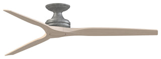 Fanimation Spitfire 64" Fan, Galvanized Motor, Weathered White Blades
