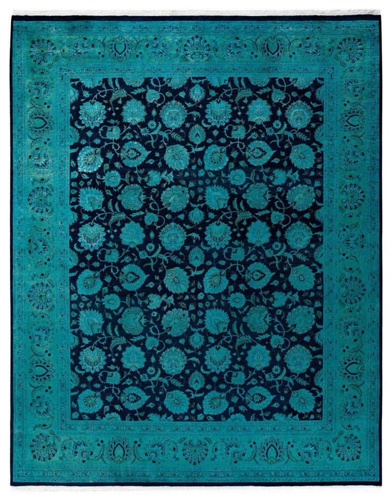 Fine Vibrance, One-of-a-Kind Hand-Knotted Area Rug Purple, 8'3"x10'5"