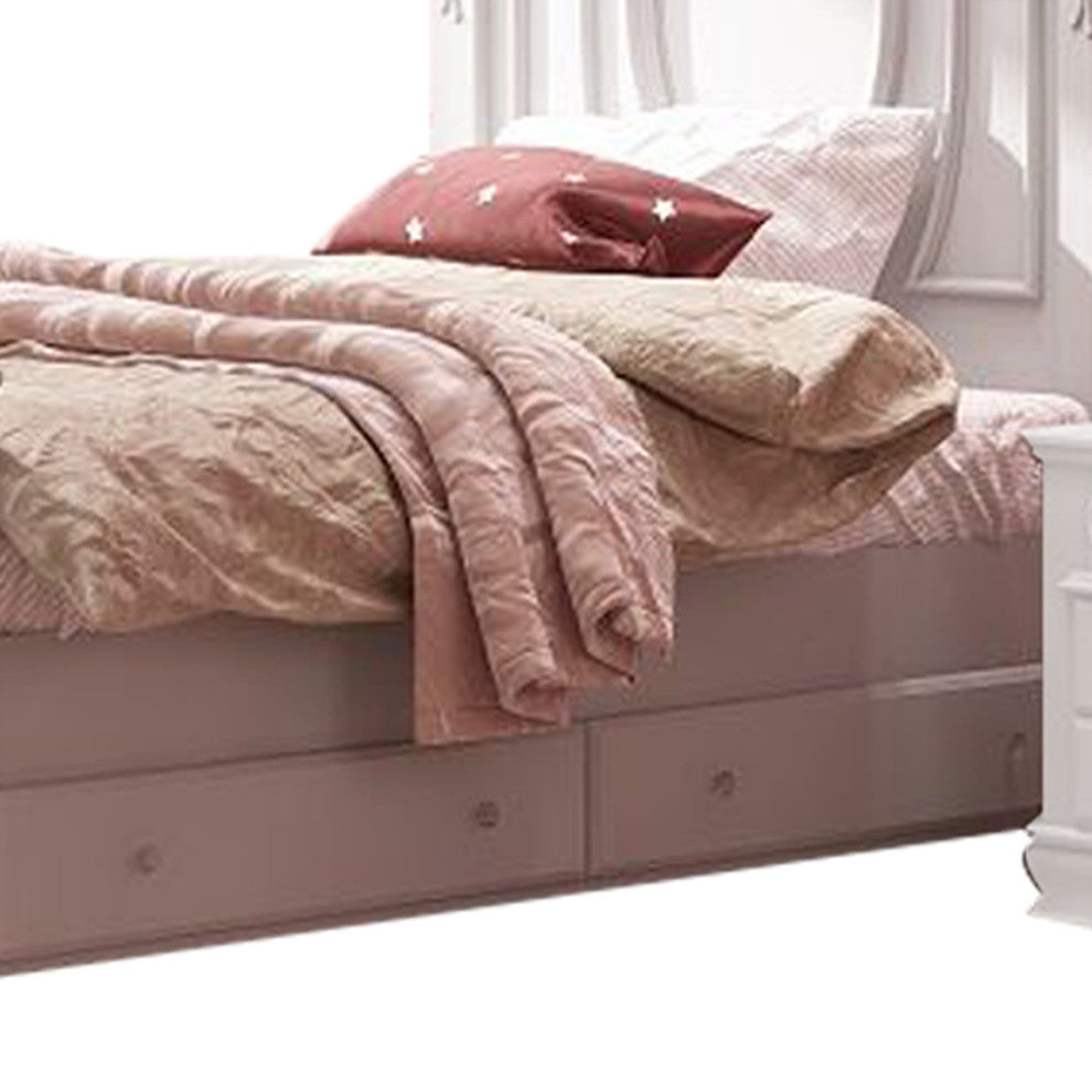 ACME Flora Full Bed, Poster, White Finish