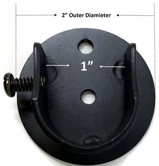 Inside Mount Brackets for 7/8"-1" Rods, Black, Set of 2, Black