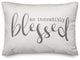So Incredibly Blessed Outdoor Lumbar Pillow