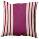 26"x26" Stripe Decorative Throw Pillow, Dusty Rose