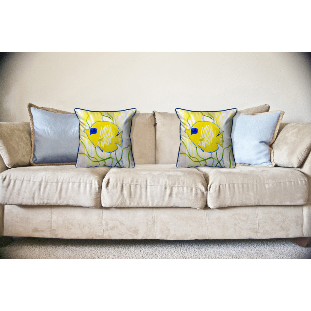 Yellow Tang Large Indoor/Outdoor Pillow 18x18