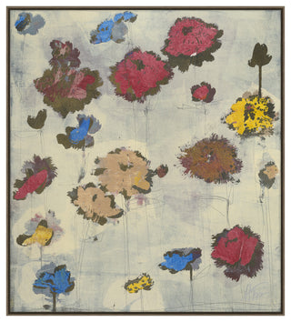 Pop Flowers 2 Fine Art Print, Walnut, 34"x30"