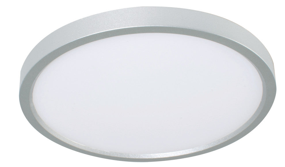 Edge Round LED Flush Mount, Satin Nickel, 8