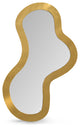 Oblique Mirror, Brushed Gold, 28" X 48"