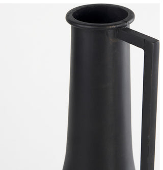 Aubrey Medium 18.0H Black Iron Flower Jug Vase