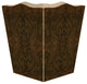 Antique Brown Damask Wastepaper Basket