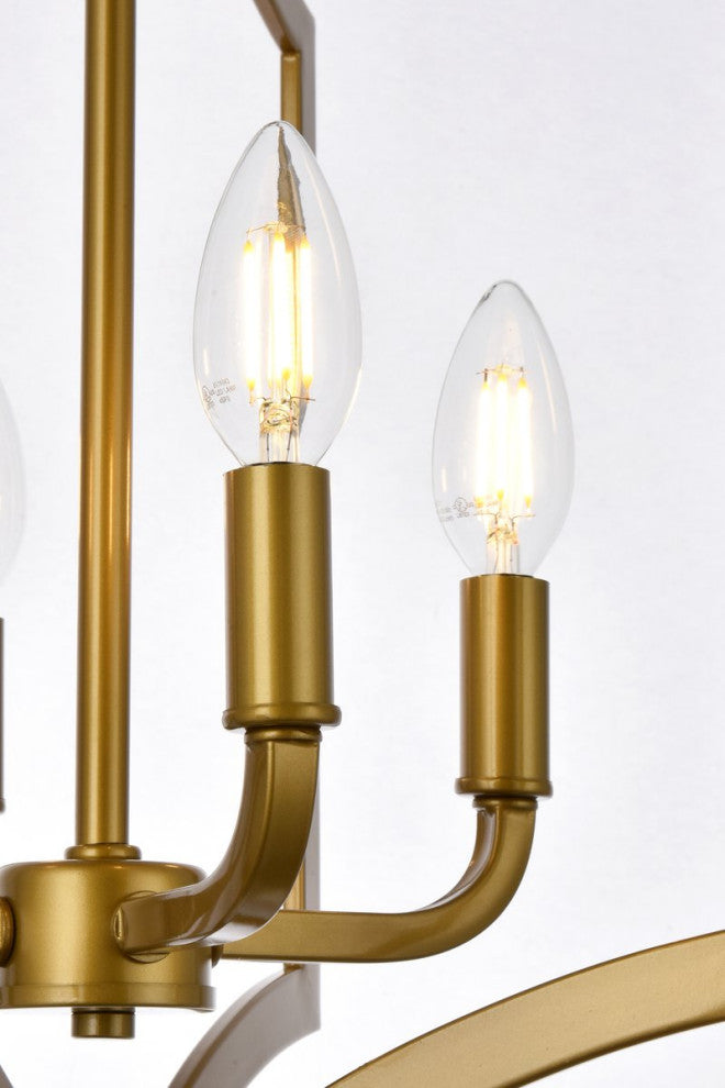 Kassandra 4-Light Pendant, Brass