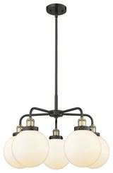 Innovations Beacon 5 26" Chandelier Black Antique Brass