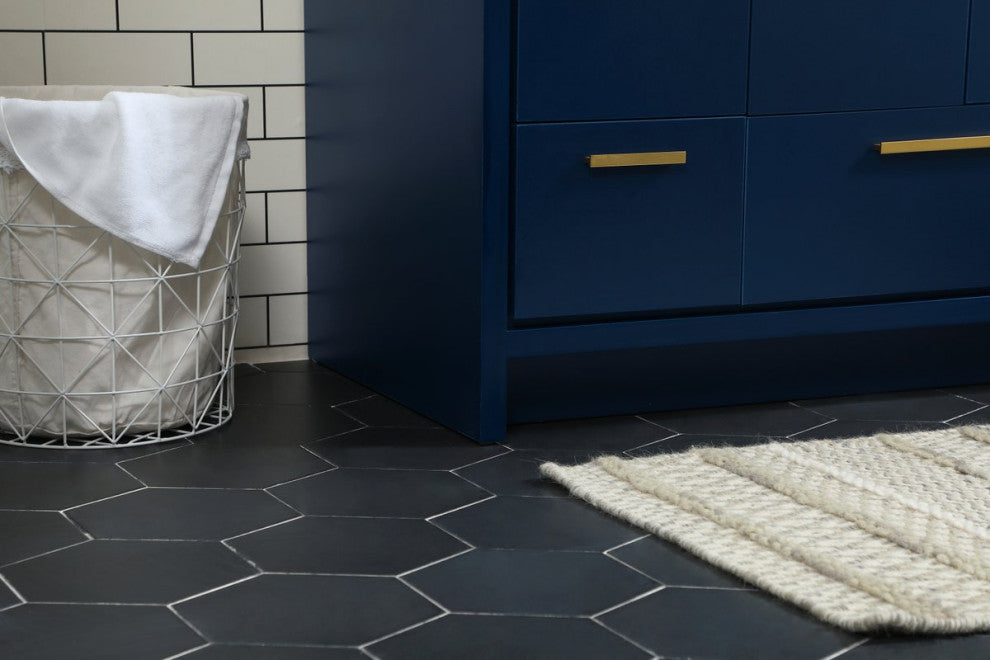 Walker 36" Single Bathroom Vanity, Blue