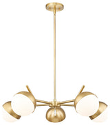 Z-Lite 7517-5 Realm Sphere 5 Light 32"W Chandelier - Modern Gold