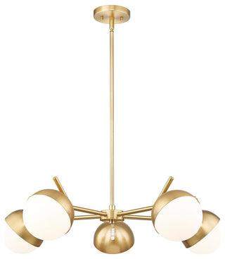 Z-Lite 7517-5 Realm Sphere 5 Light 32"W Chandelier - Modern Gold