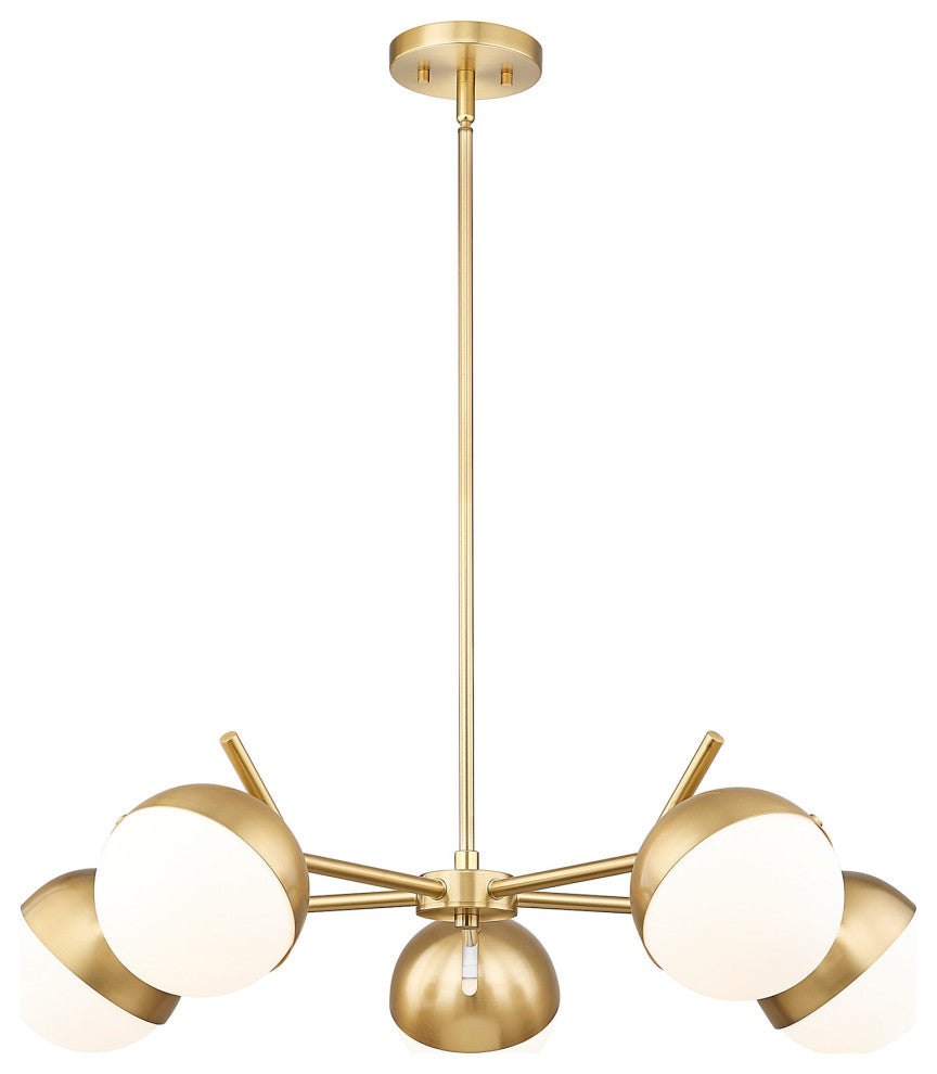 Z-Lite 7517-5 Realm Sphere 5 Light 32"W Chandelier - Modern Gold