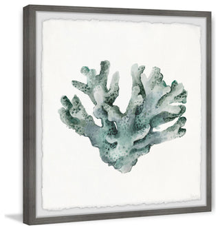 "Faded Coral" Framed Painting Print, 24"x24"