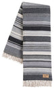 Milano Striped Merino Wool Throw, Black