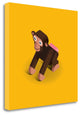 "Monkey" By Bo Virkelyst Jensen, Giclee Print on Gallery Wrap Canvas