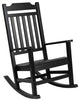 Winston All-Weather Poly Resin Rocking Chair in Black