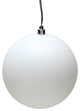 Vickerman 2.4" White Matte Ball Ornament, 60 per Box