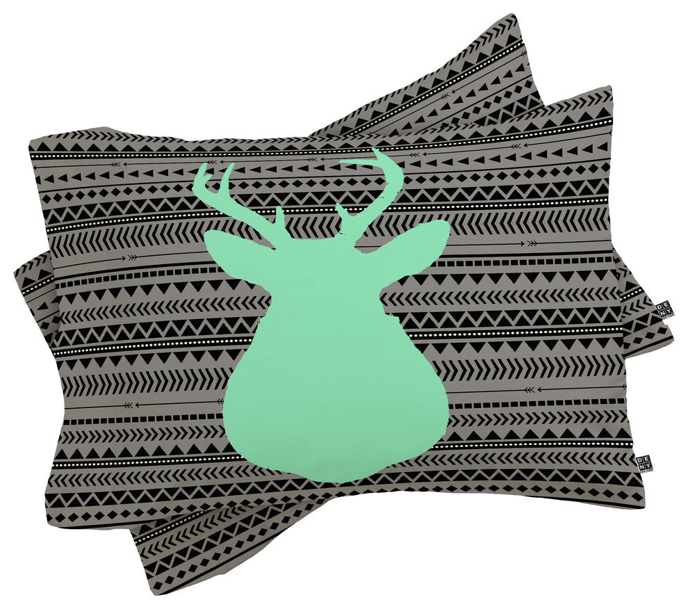 Deny Designs Allyson Johnson Deer And Aztec Pillowcase
