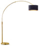 Orbita  81"H LED Dimmable Retractable Arch Floor Lamp, Bulb included, Antique Br