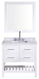 London 36" Single Sink Vanity Set, White