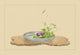 Foxtail Grass, Eggplant, and Cucumber - Fine Art Giclee Print 24" x 36"