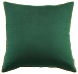 Accentuate 24" Performance Velvet Throw Pillow, Green Cognac