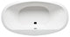 Malibu Pipeline Oval Whirlpool Bathtub 67x36x24 White