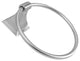 Arista Bath Products Leonard Collection Towel Ring, Satin Nickel