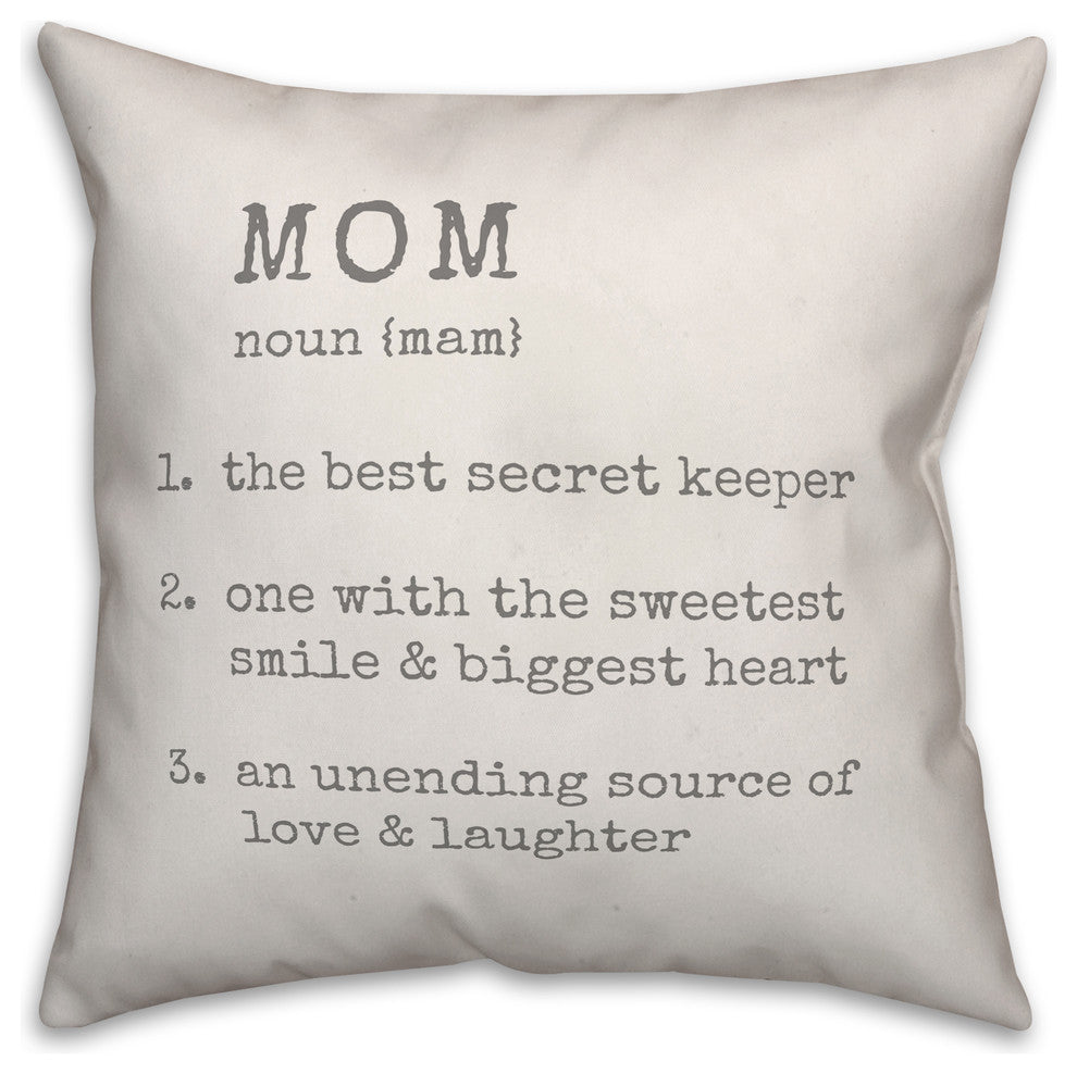 Mom Definition 16x16 Throw Pillow Cover