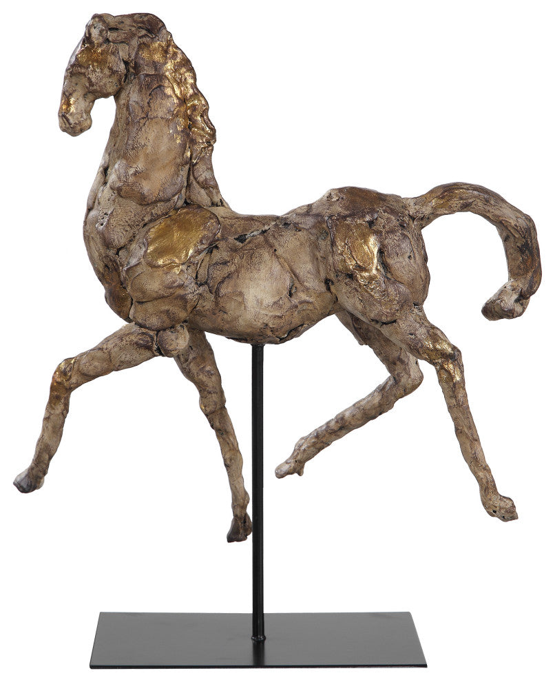 Uttermost Caballo Dorado Horse Sculpture