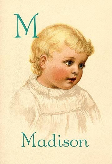 M for Madison - Gallery Wrapped Canvas Art 28" x 42"
