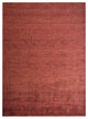 HAND KNOTTED LOOM SILK ECO-FRIENDLY AREA RUGS-Red Gold Color,Solid Design, [Rectangle] 8'x10'