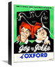 "Laurel & Hardy - Norwegian - A Chump At Oxford" Canvas Giclee, 12"x16"