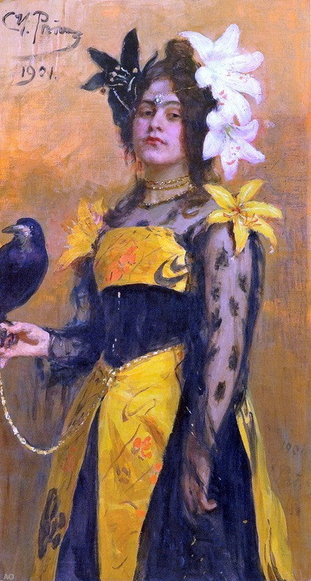 Ilia Efimovich Repin Portrait of Lydia Kuznetsova Gallery Wrapped Canvas Print